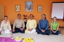 Андрей Лобанов и руководители сети йога-центров Yoga Vidya (Германия)